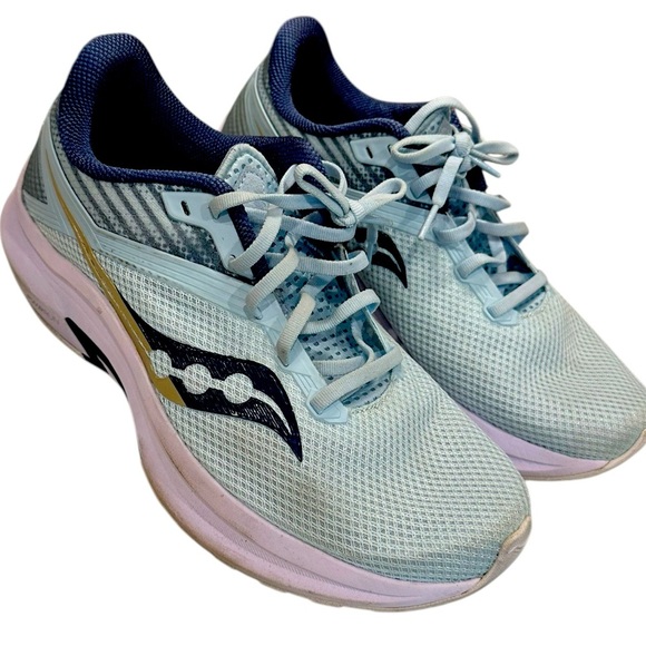 Women’s Saucony PWRRUN Running Shoes Powder Blue Size 10 - Picture 1 of 8